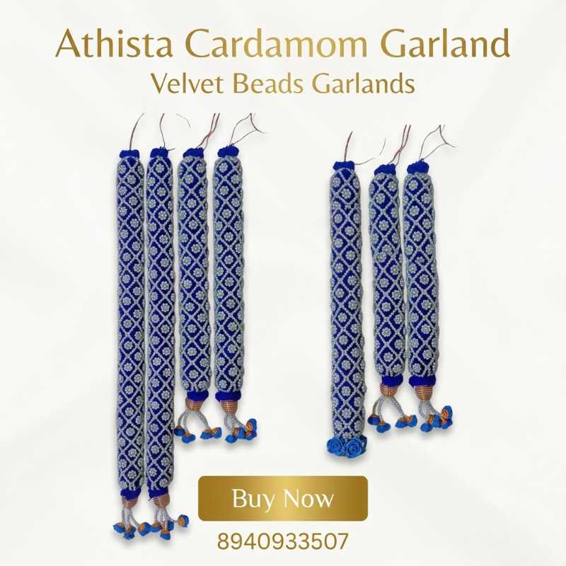 Velvet-beads-garland-online-Tamil-Nadu